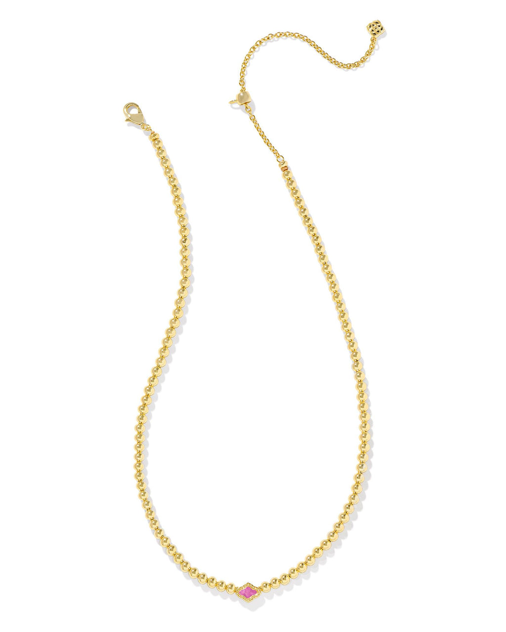 Kendra Scott Cailin Abbie Beaded Necklace - Gold Azalea Illusion