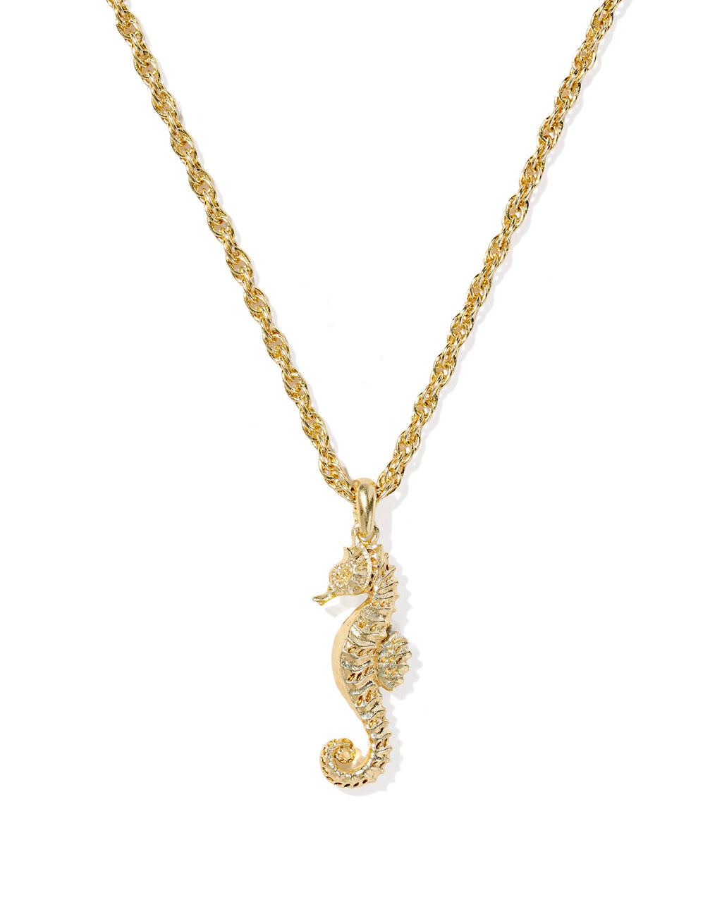 Kendra Scott Seahorse Short Pendant Necklace - Gold