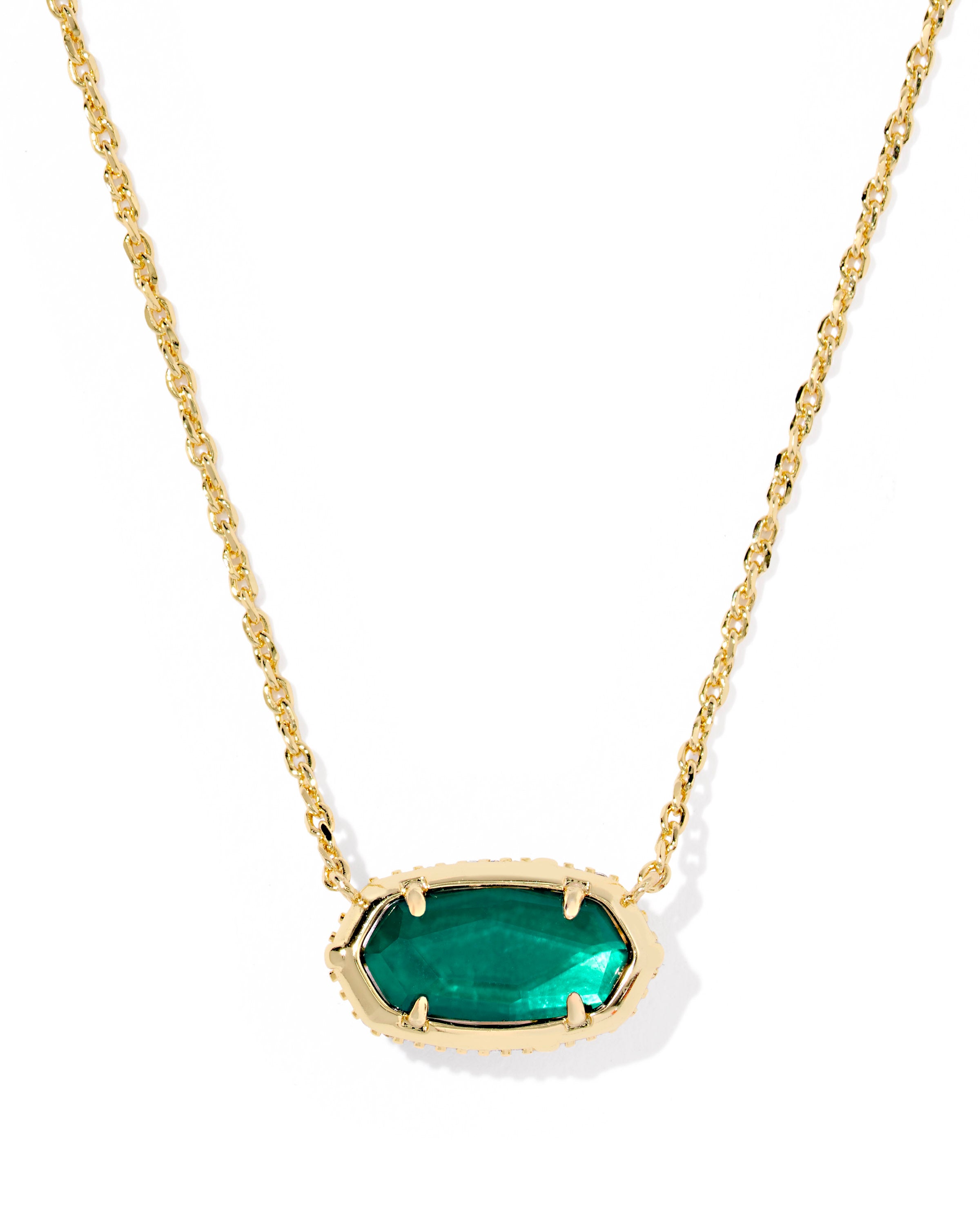 Kendra Scott Elisa Bow Short Pendant Necklace - Gold Pine Illusion