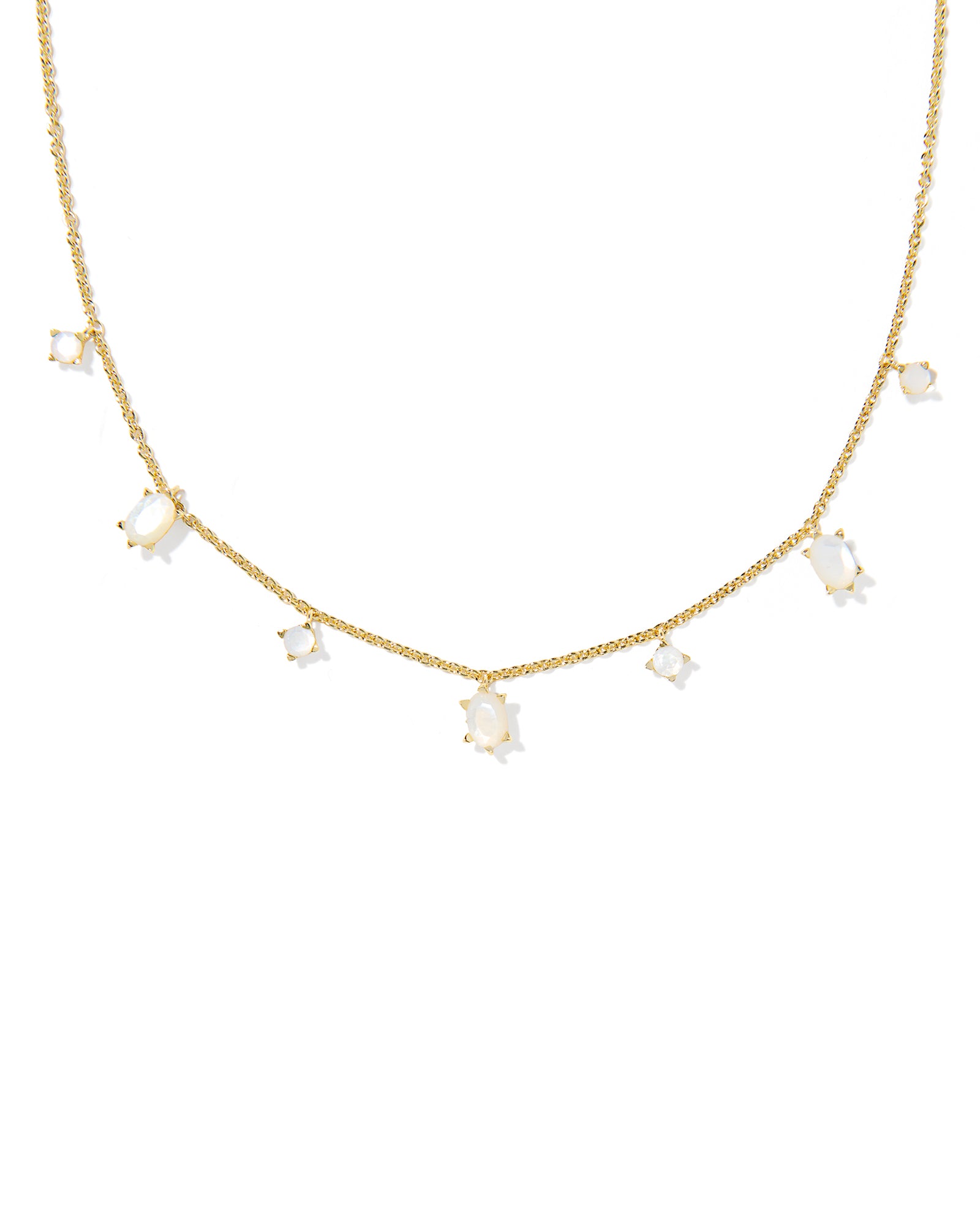 Kendra Scott Cailin Delicate Strand Necklace - Gold Ivory Mother Of Pearl