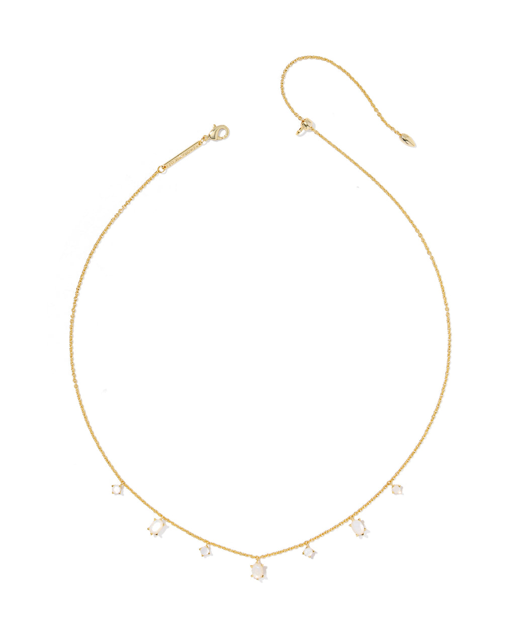 Kendra Scott Cailin Delicate Strand Necklace - Gold Ivory Mother Of Pearl