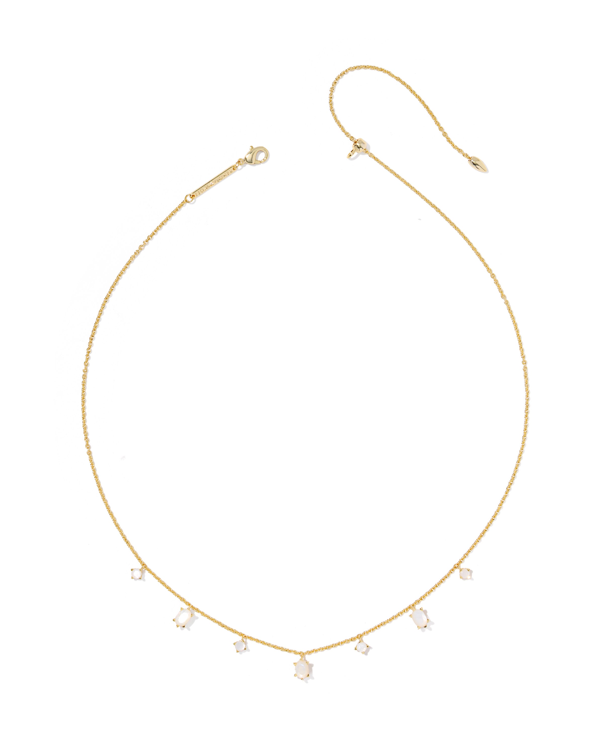 Kendra Scott Cailin Delicate Strand Necklace - Gold Ivory Mother Of Pearl