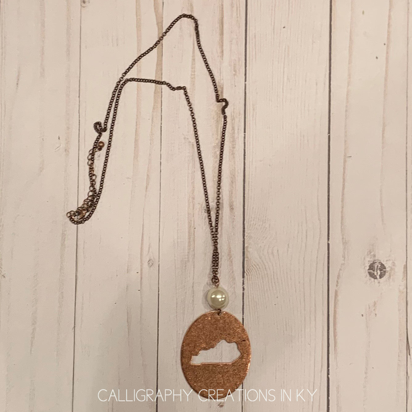 Burnished Copper KY Necklace