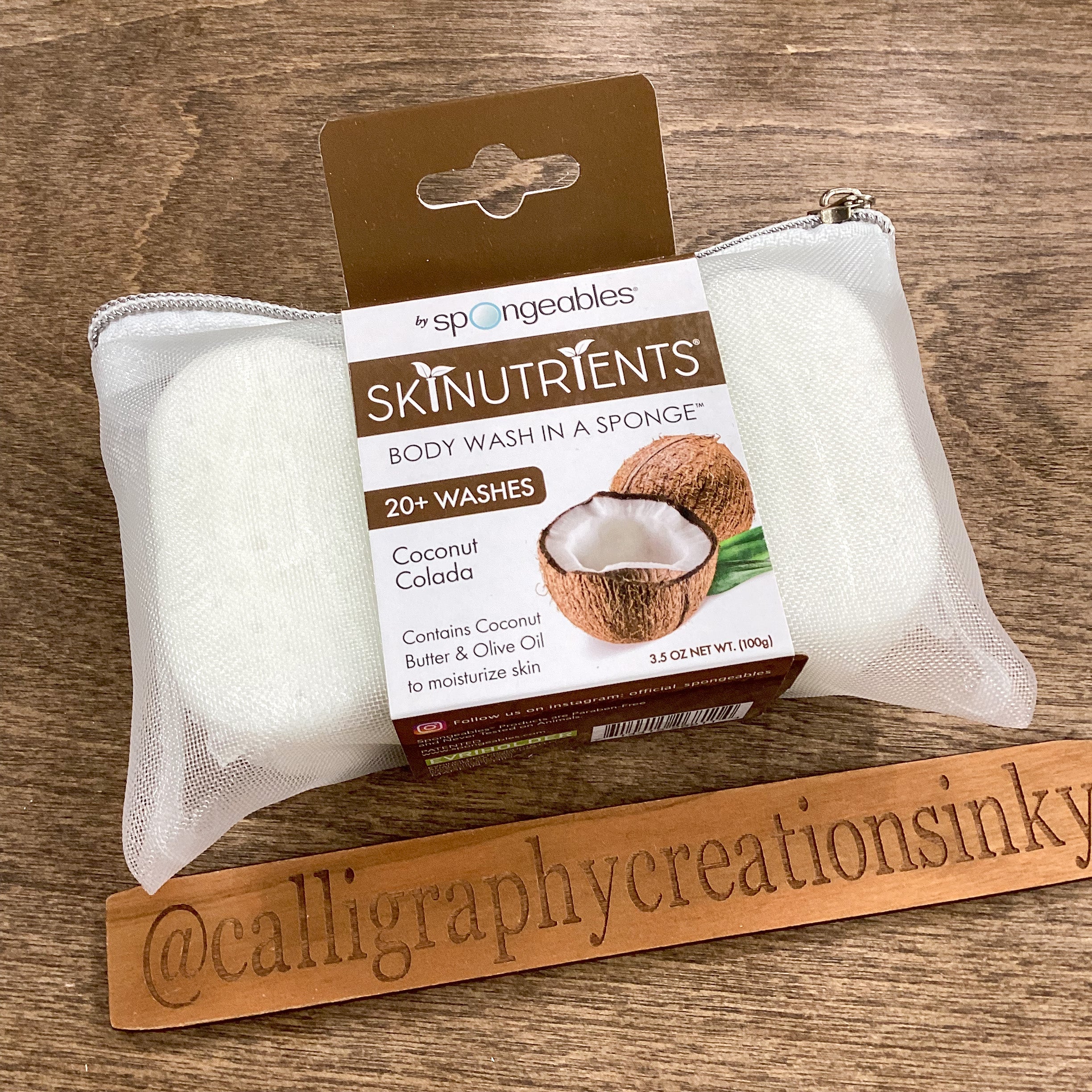 Coconut Colada-Spongeables Body Wash In A Sponge