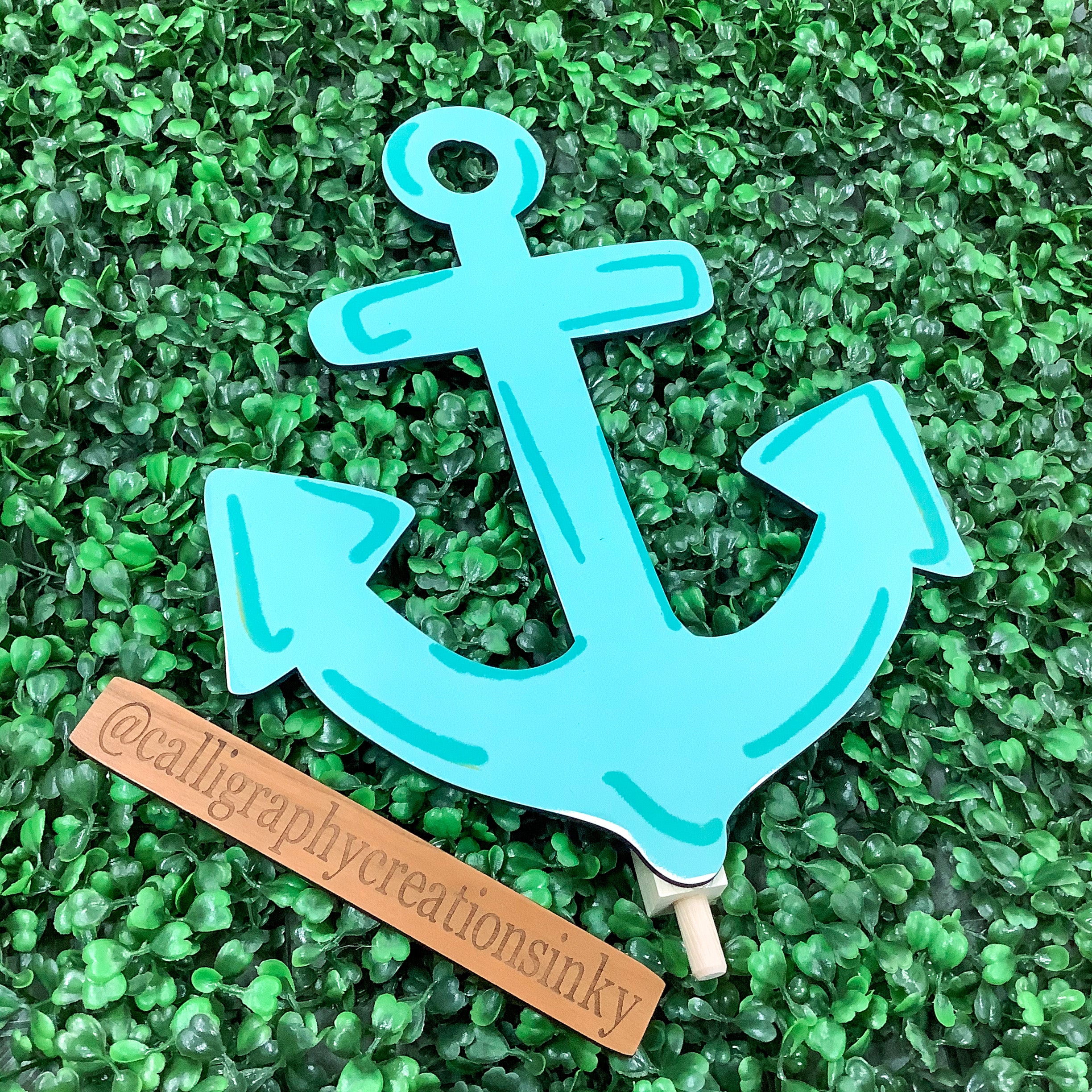 Blue Anchor Doodles By Rebekah Topper *FINAL SALE*