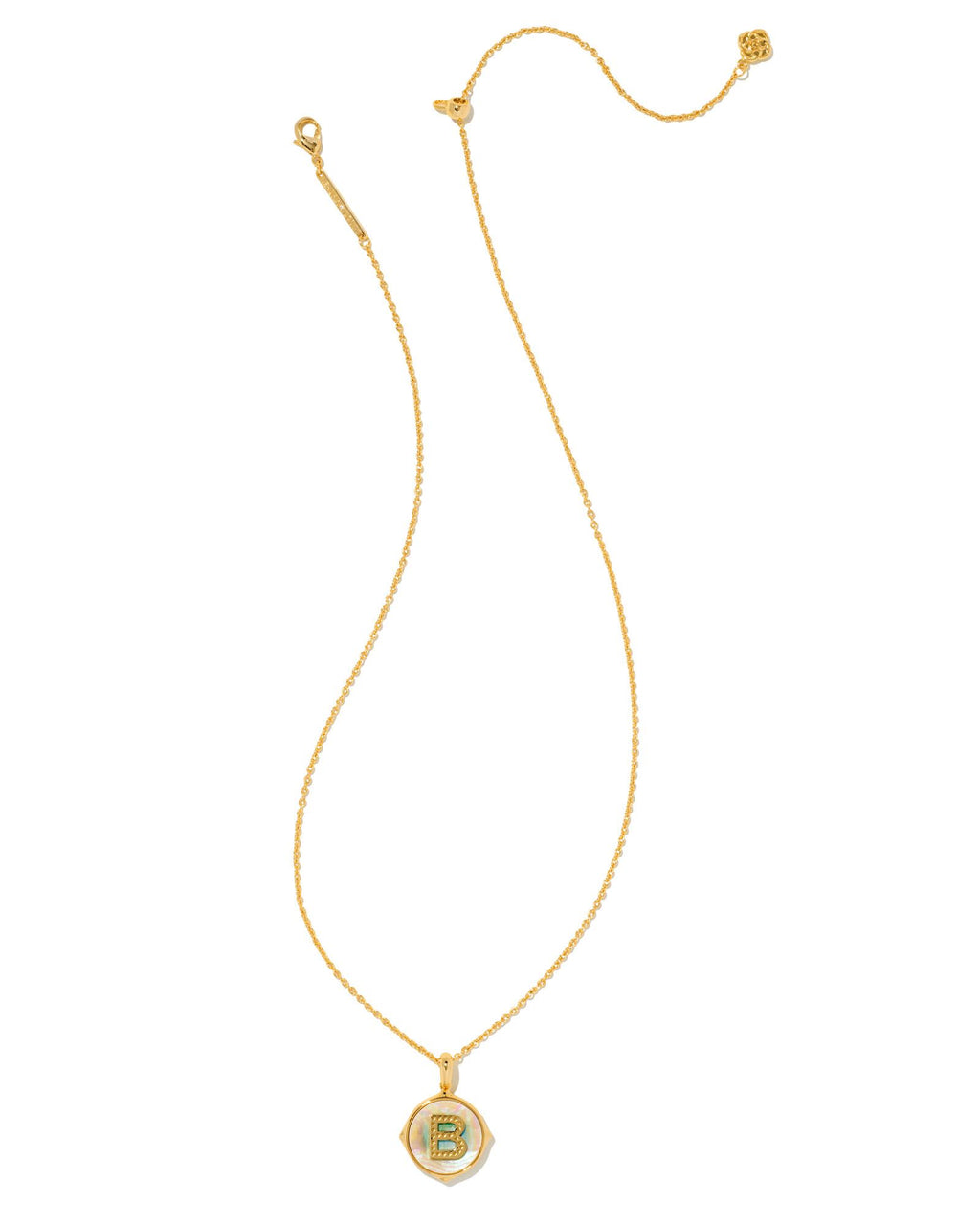 Kendra Scott Letter B Disc Pendant Necklace