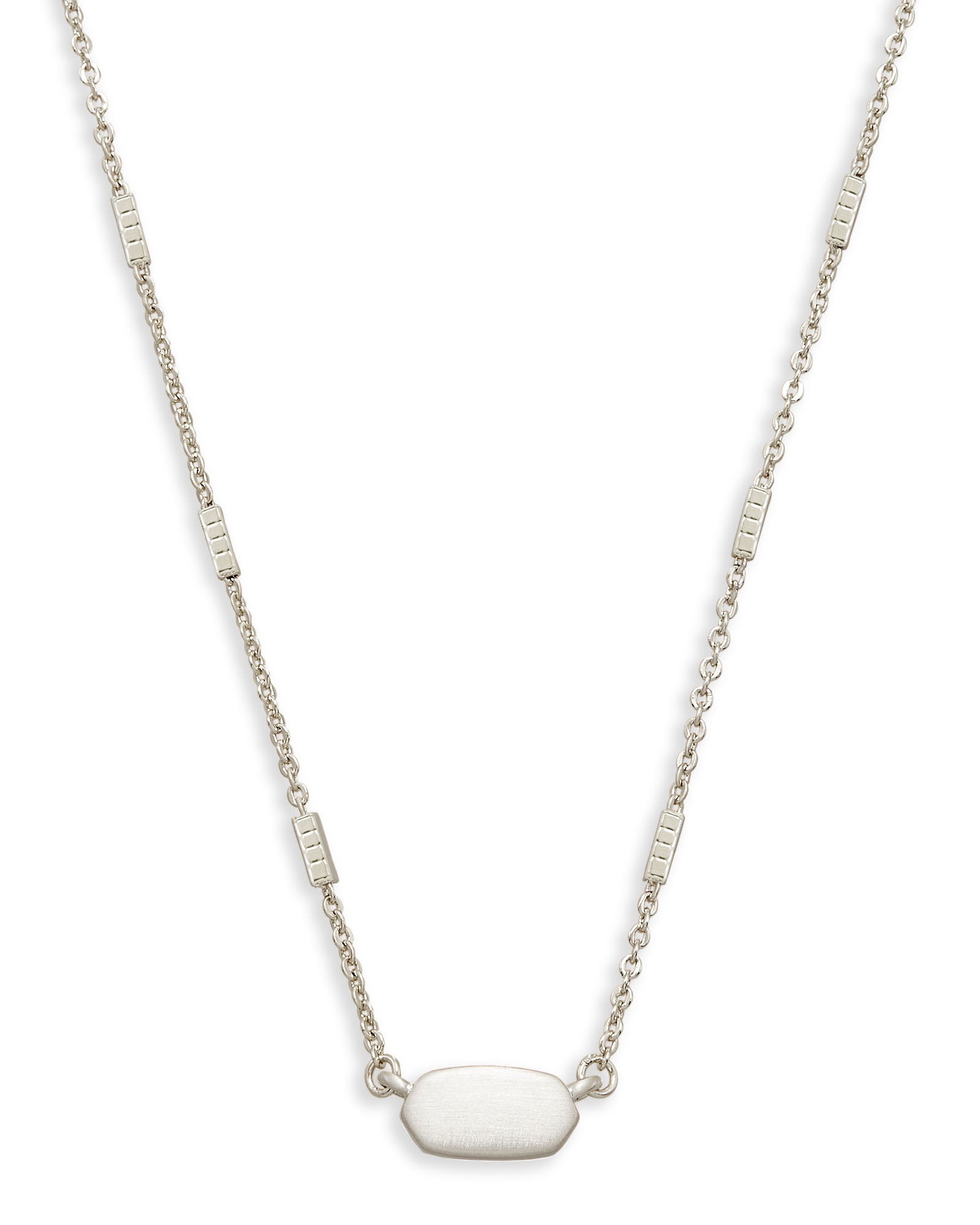 Kendra Scott Fern Necklace - Bright Silver Metal