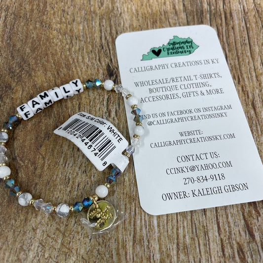 Family / Little Words Project Beaded Bracelet