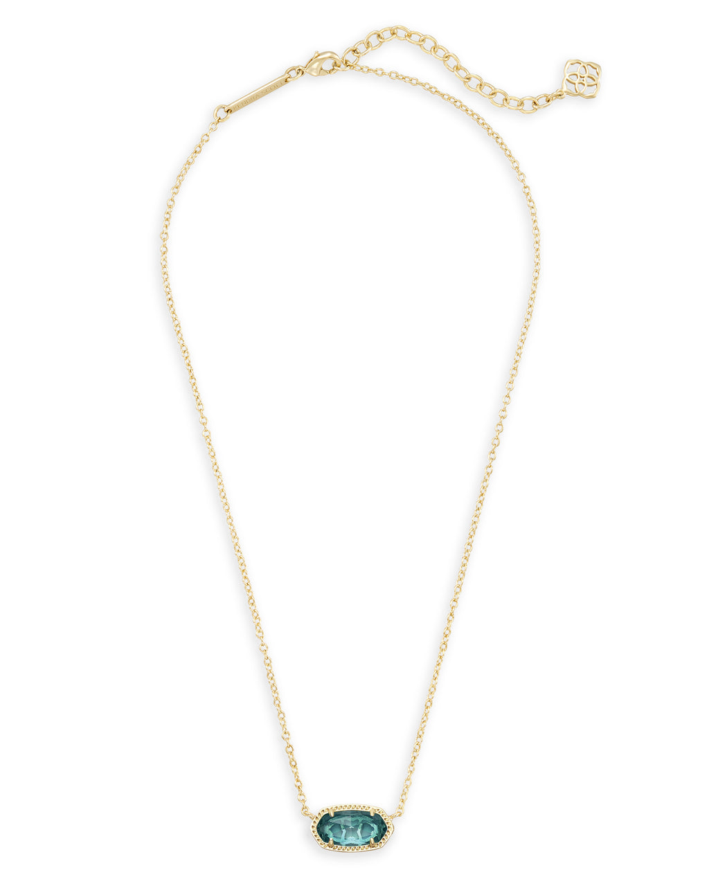 Kendra Scott Elisa Pendant Necklace - Gold London Blue