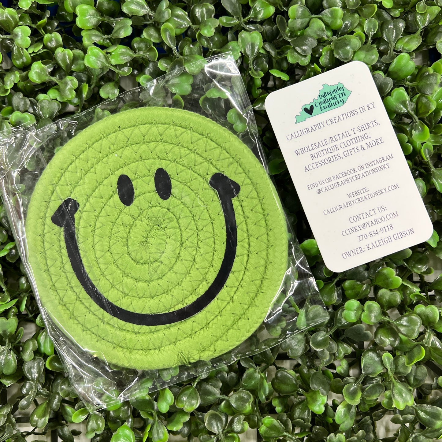 Green / Happy Coasters