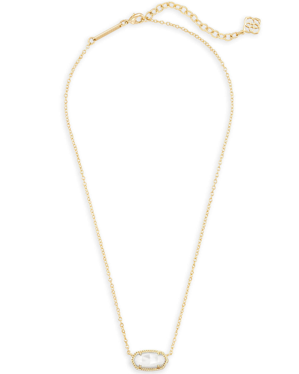 Kendra Scott Elisa Pendant Necklace - Gold Ivory Mother Of Pearl