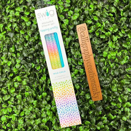 Wild Child Swig Reusable Straw Set FINAL SALE