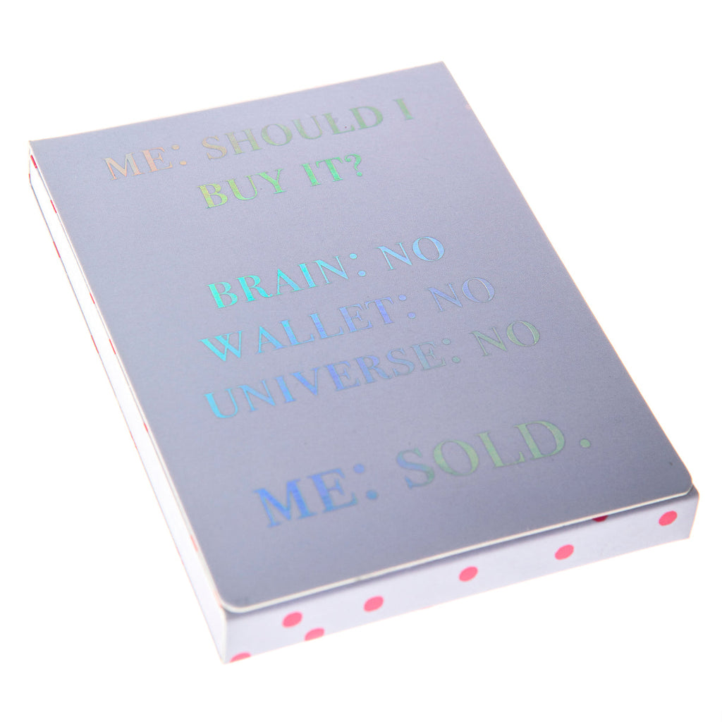 Shopaholic Pocket Notepad