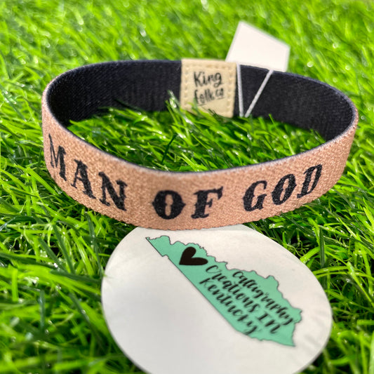 Man Of God Men’s Stretchy Bracelet