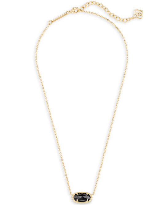 Kendra Scott Elisa Pendant Necklace - Gold Black