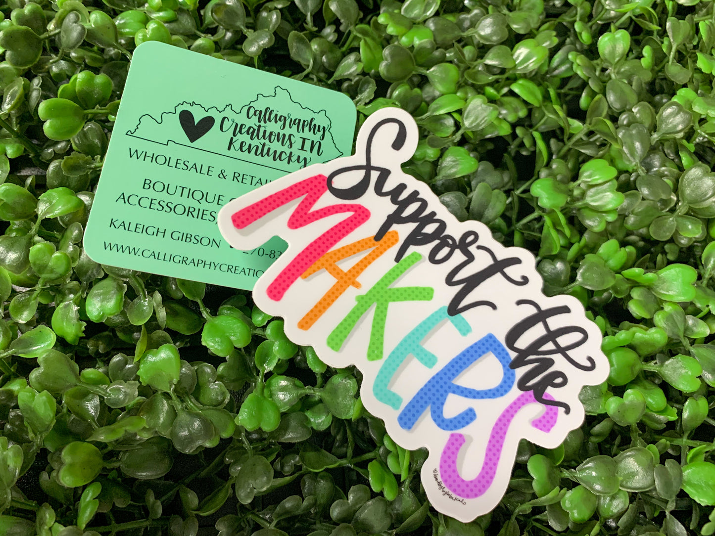 Support The Makers Sticker - Doodles By Rebekah