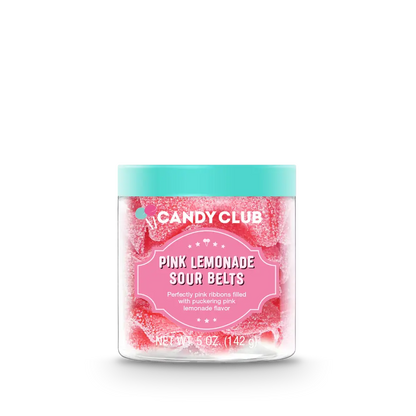 Pink Lemonade Sour Belts - Candy Club Gourmet Candy