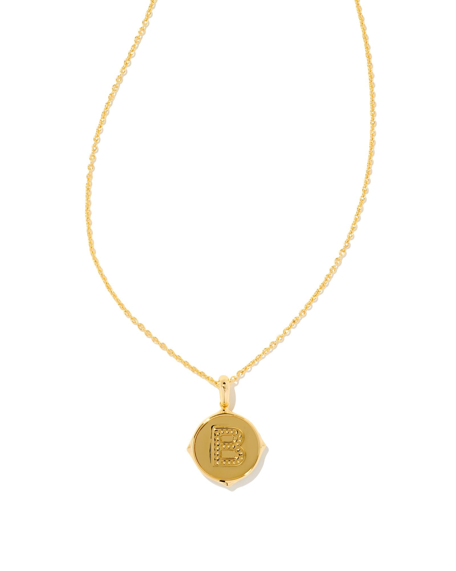 Kendra Scott Letter B Disc Pendant Necklace