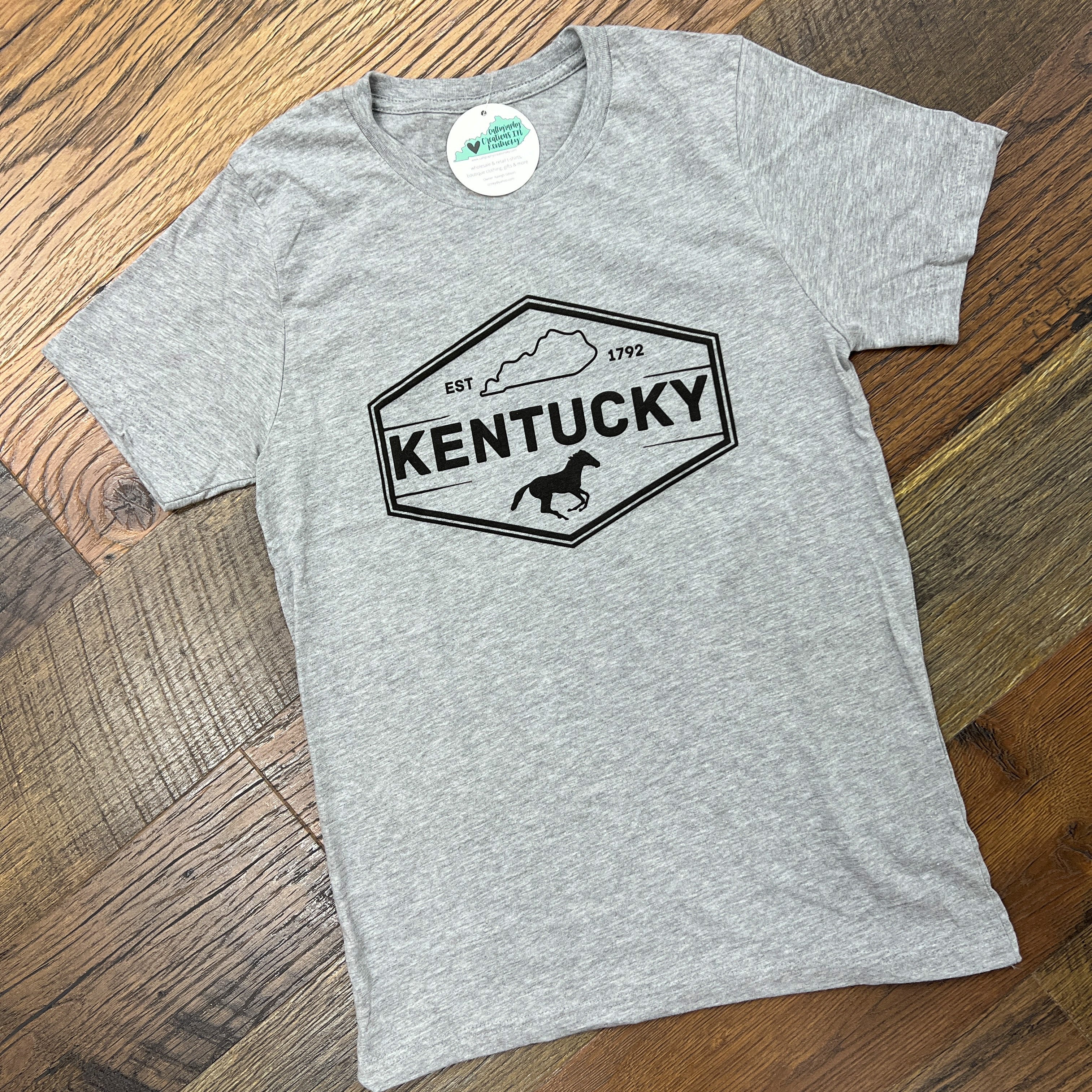 Gray Kentucky Tee