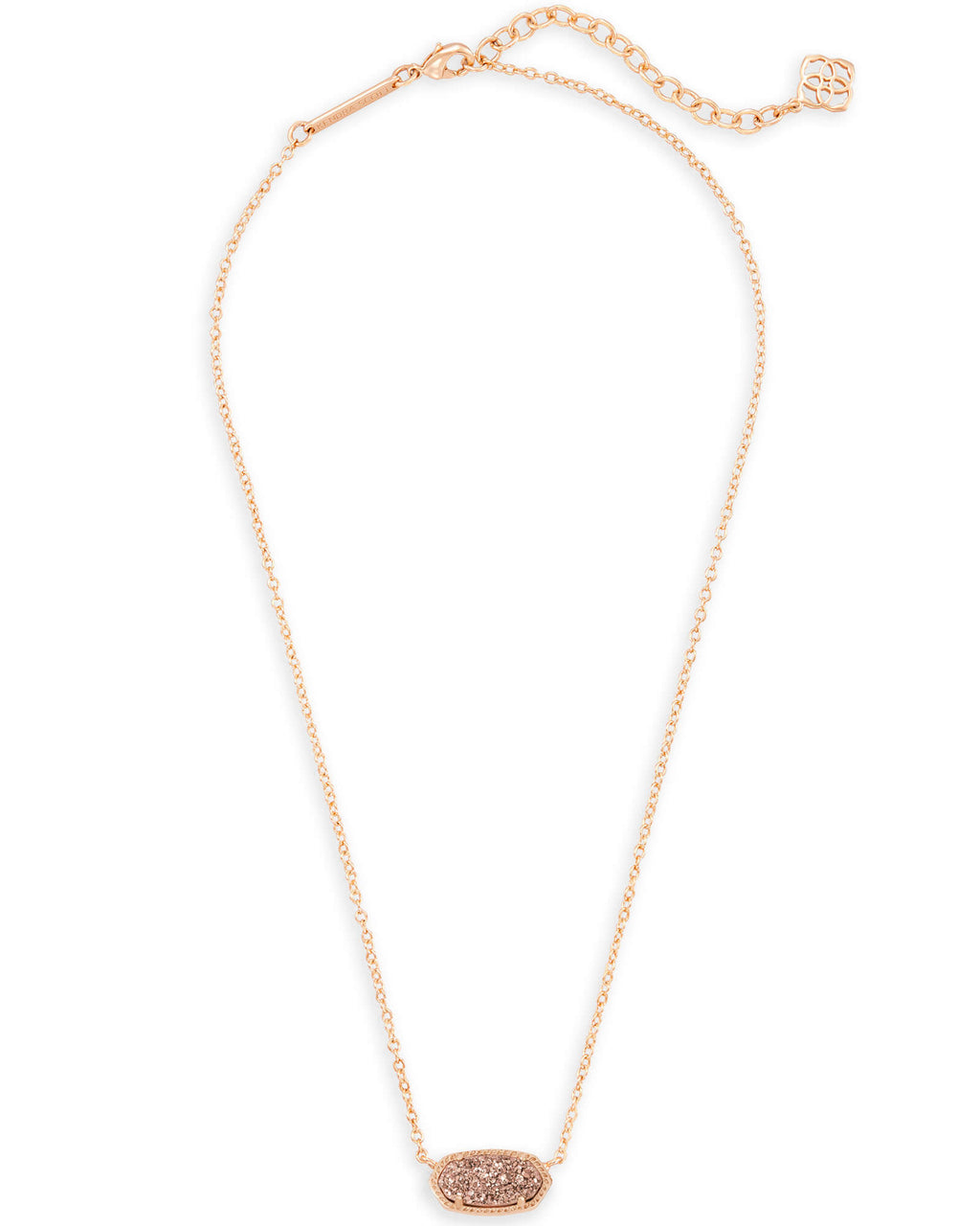 Kendra Scott Elisa Pendant Necklace - Rose Gold Rose Gold Drusy