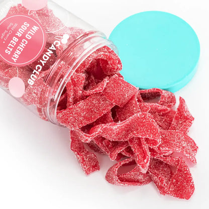 Wild Cherry Sour Belts - Candy Club Gourmet Candy
