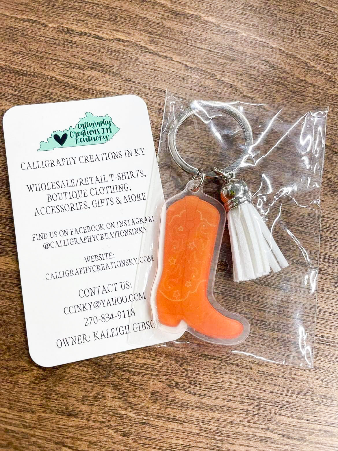 Cowboy Boot Keychain *FINAL SALE*