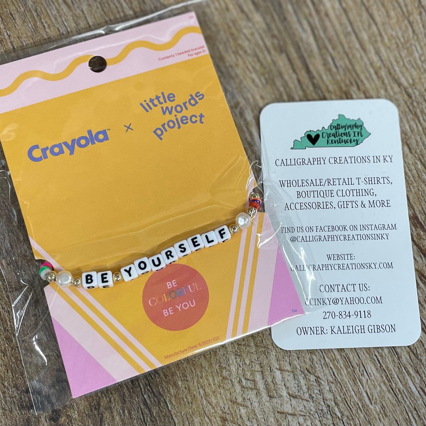 Be Yourself / Crayola X Little Words Project Beaded Bracelet