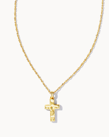 Kendra Scott Cross Pendant Necklace - Gold Metal