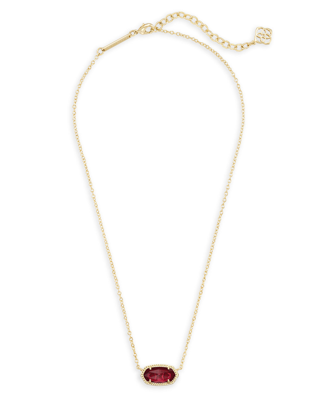 Kendra Scott Elisa Pendant Necklace - Gold Clear Berry