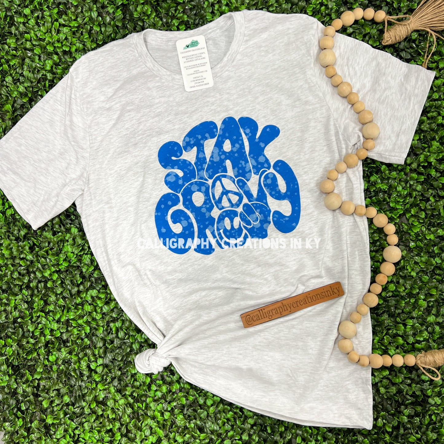 Blue Stay Groovy Tee [RTS]