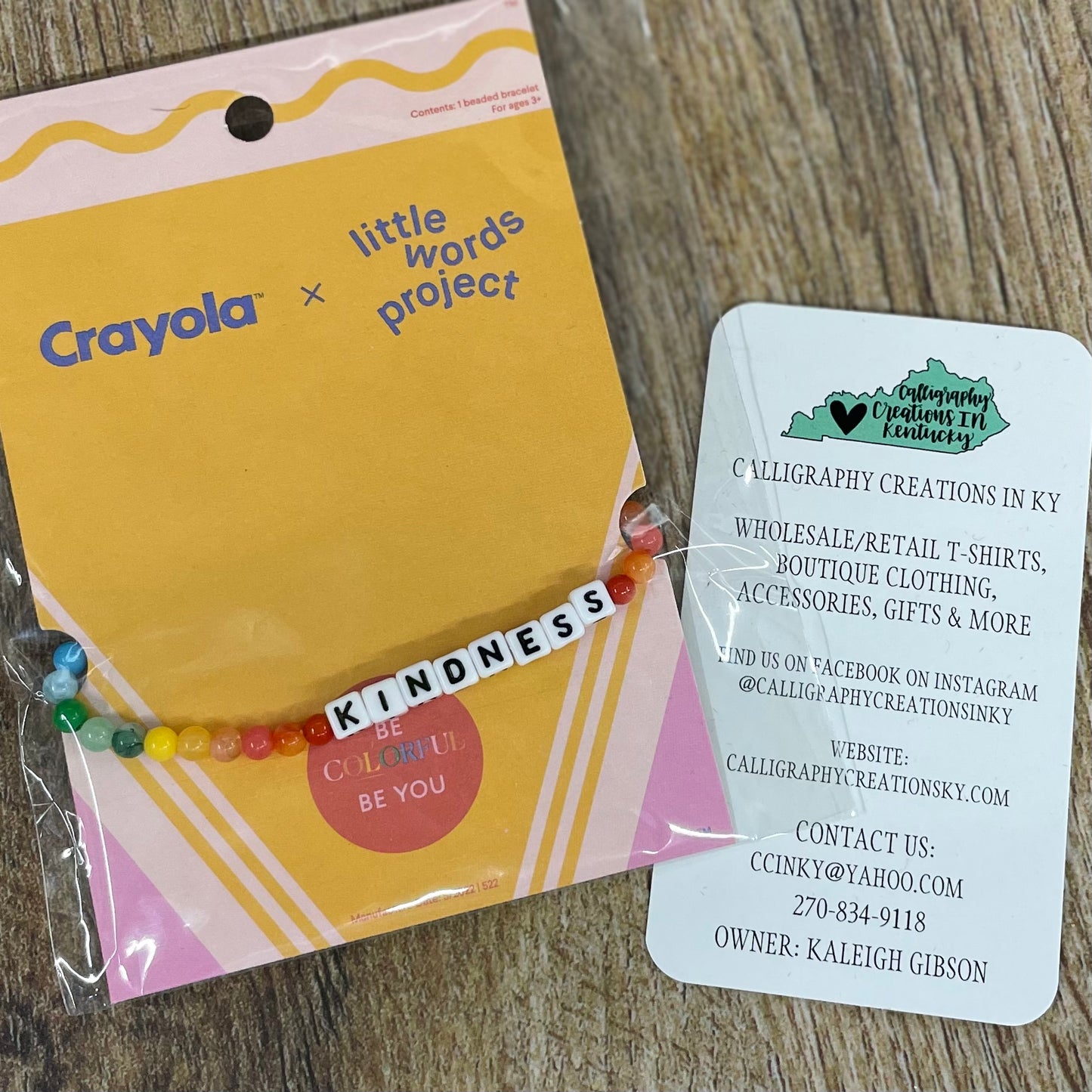 Kindness / Crayola X Little Words Project Beaded Bracelet