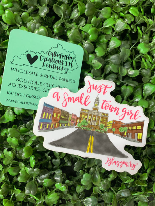 Small Town Girl Sticker - Doodles By Rebekah