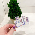 Hand-Lettered Be Yourself Sticker