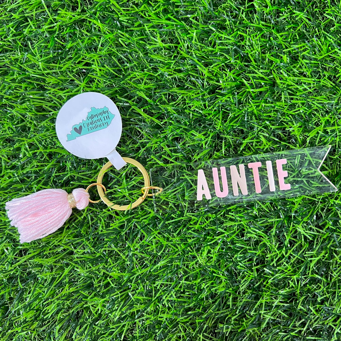 Acrylic Auntie Keychain