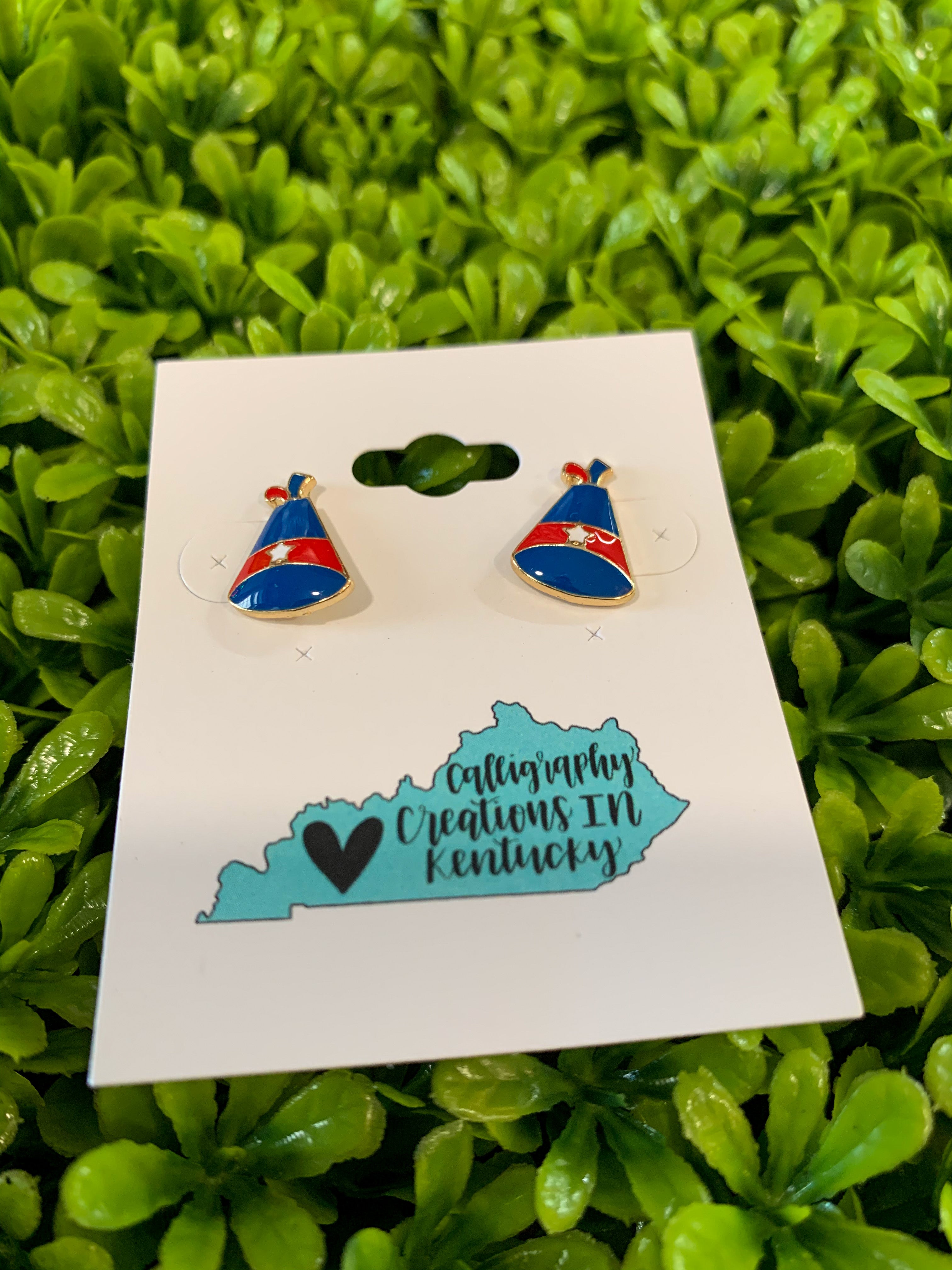 USA Hat Stud Earrings FINAL SALE
