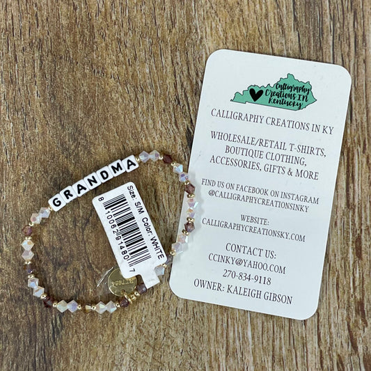 Grandma / Little Dipper Little Words Project Beaded Bracelet