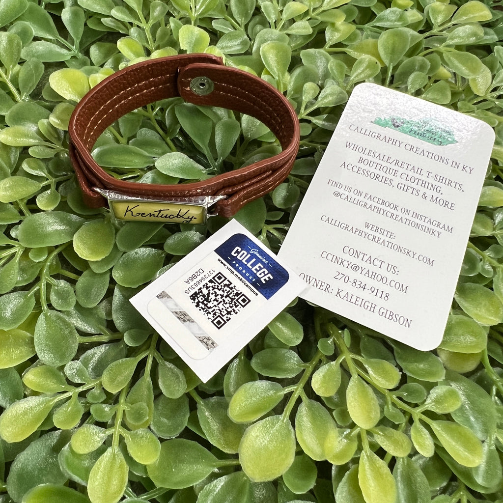 Faux Leather KY Bracelet