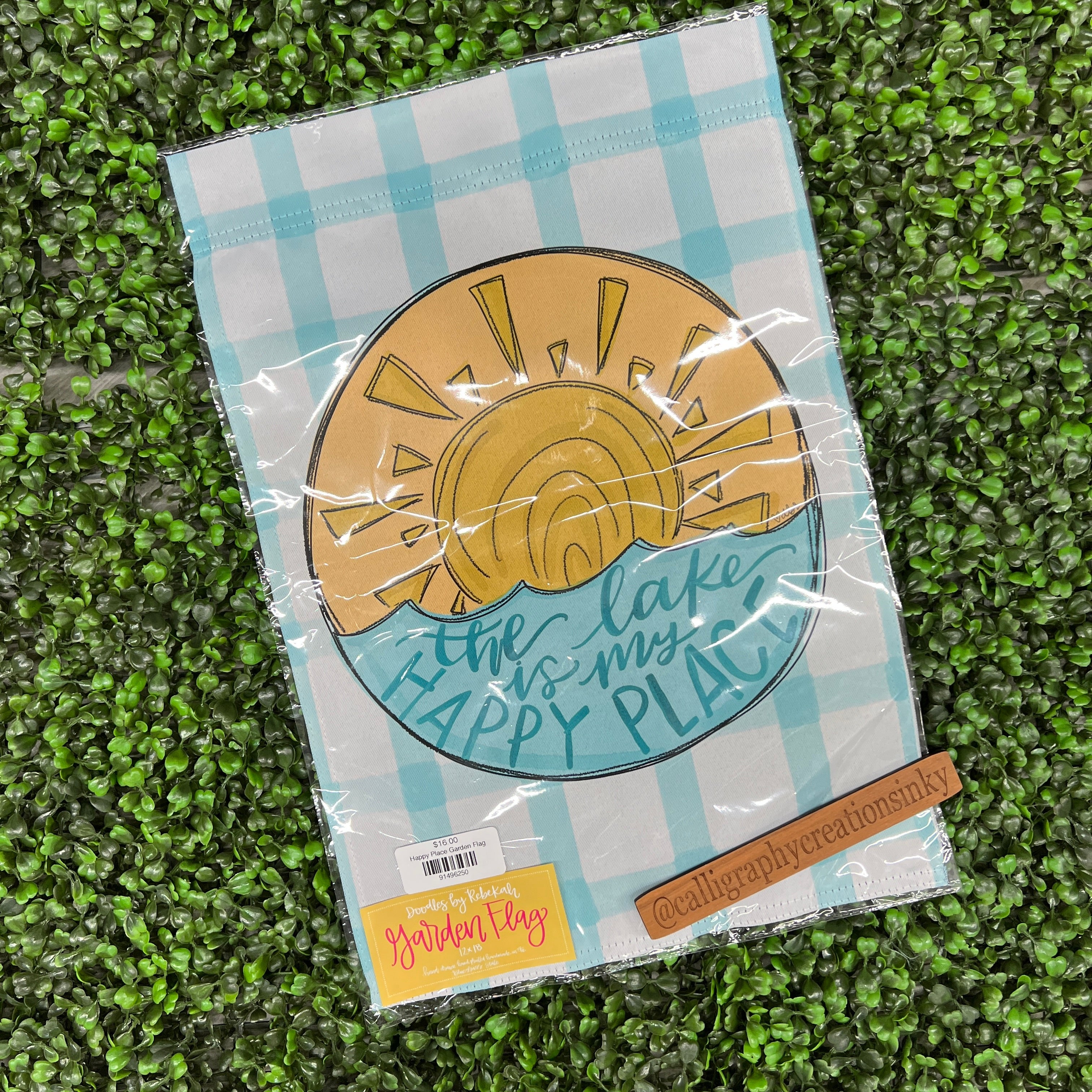 The Lake Is My Happy Place Garden Flag *FINAL SALE*