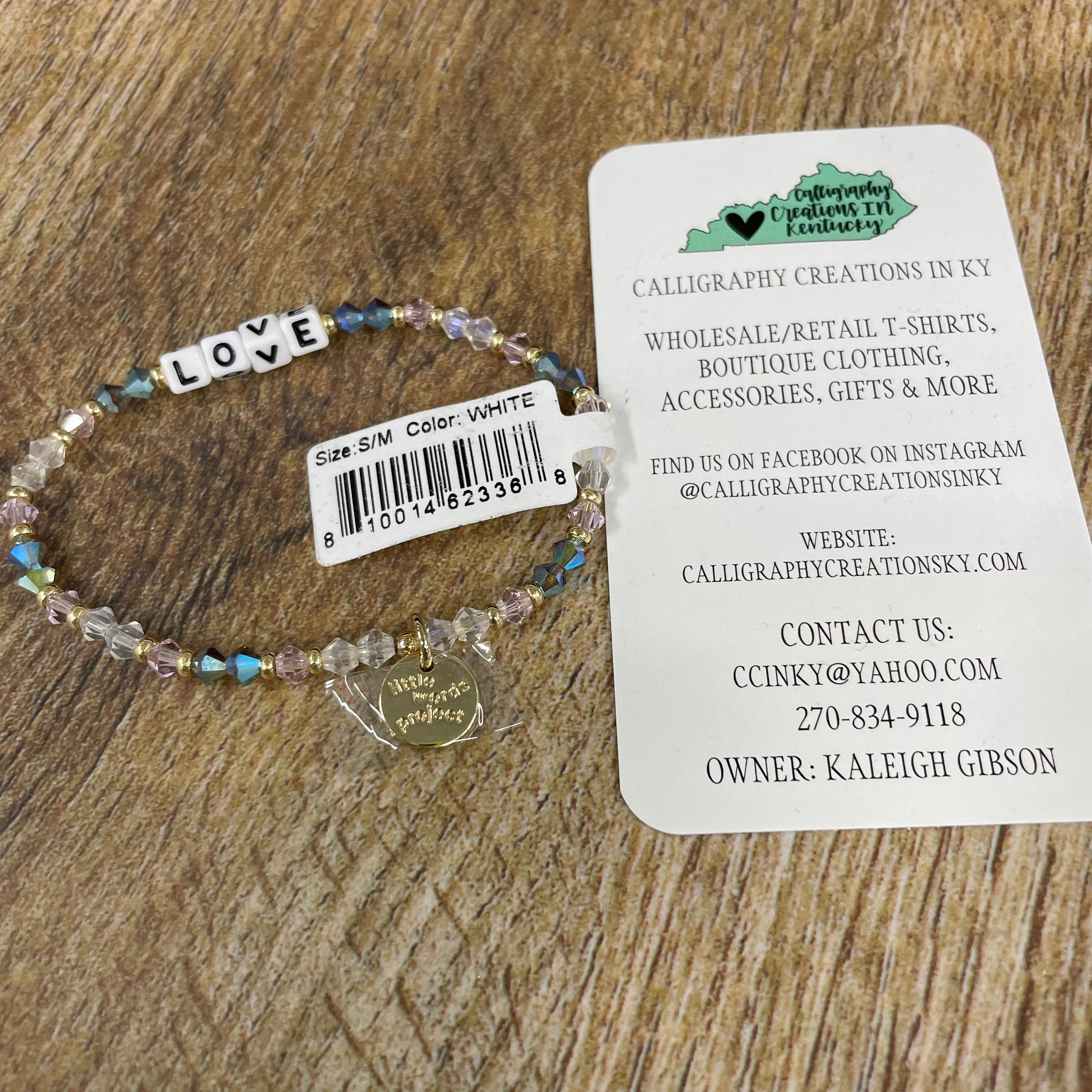 Arrow / Love Little Words Project Beaded Bracelet
