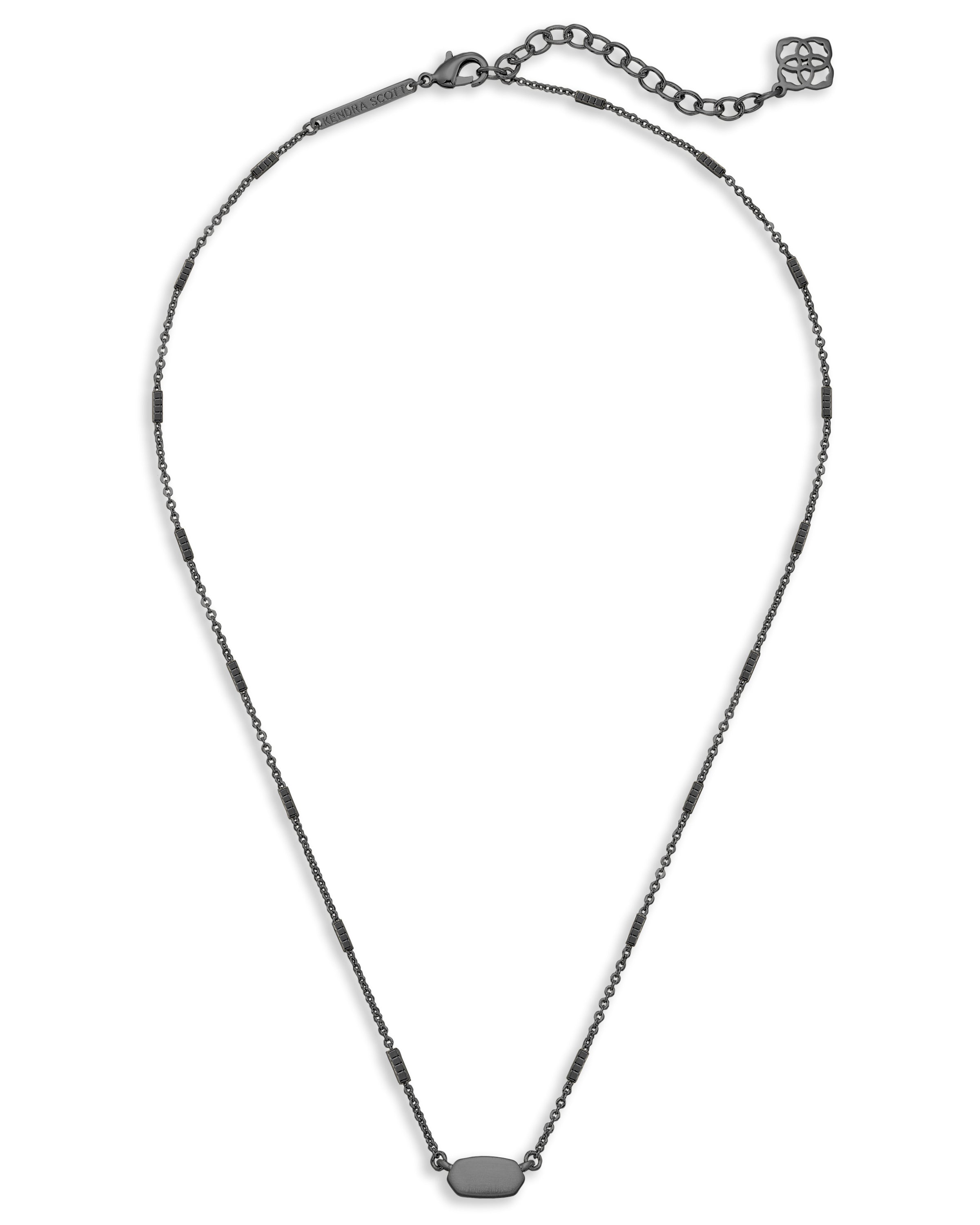 Kendra Scott Fern Necklace - Gunmetal Metal