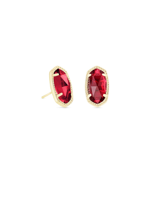 Kendra Scott Ellie Stud Earrings - Gold Clear Berry