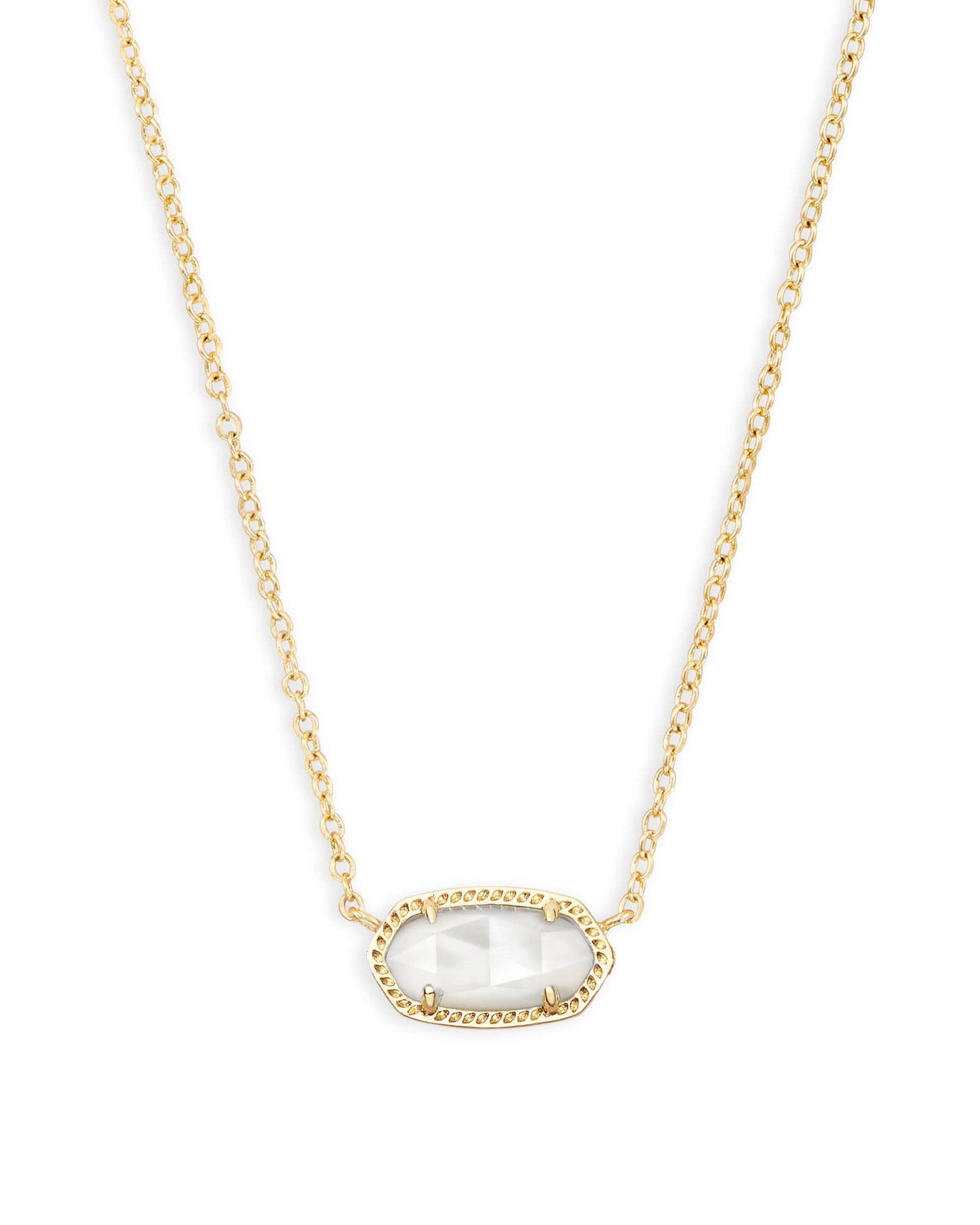 Kendra Scott Elisa Pendant Necklace - Gold Ivory Mother Of Pearl