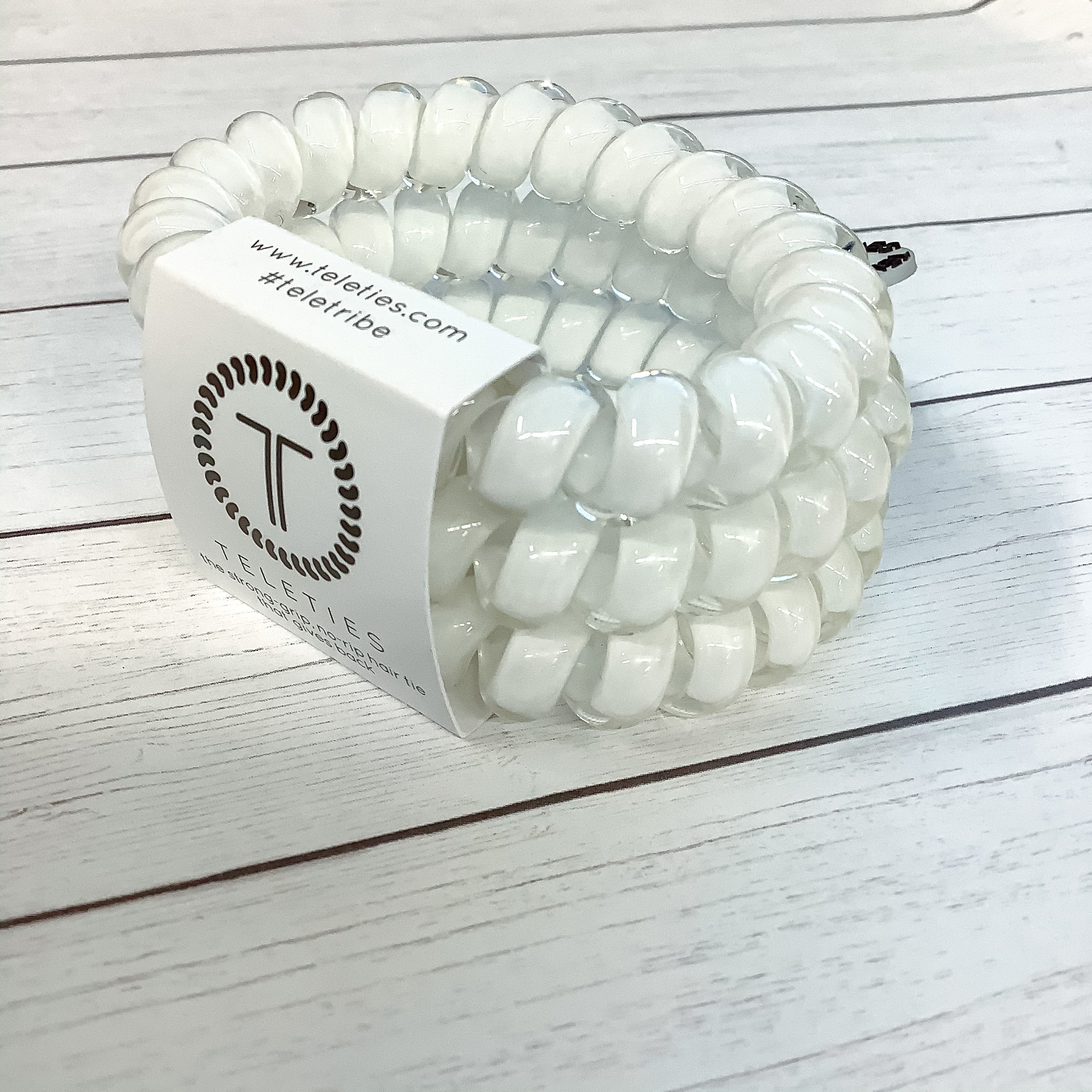 Coconut White Large Teleties-3 pack