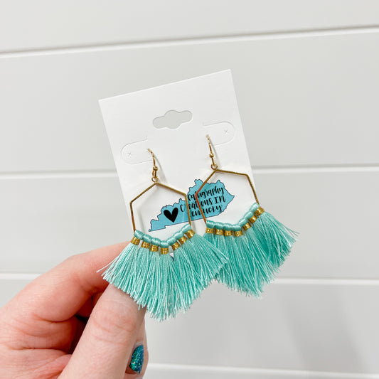 Teal Trudy Earrings
