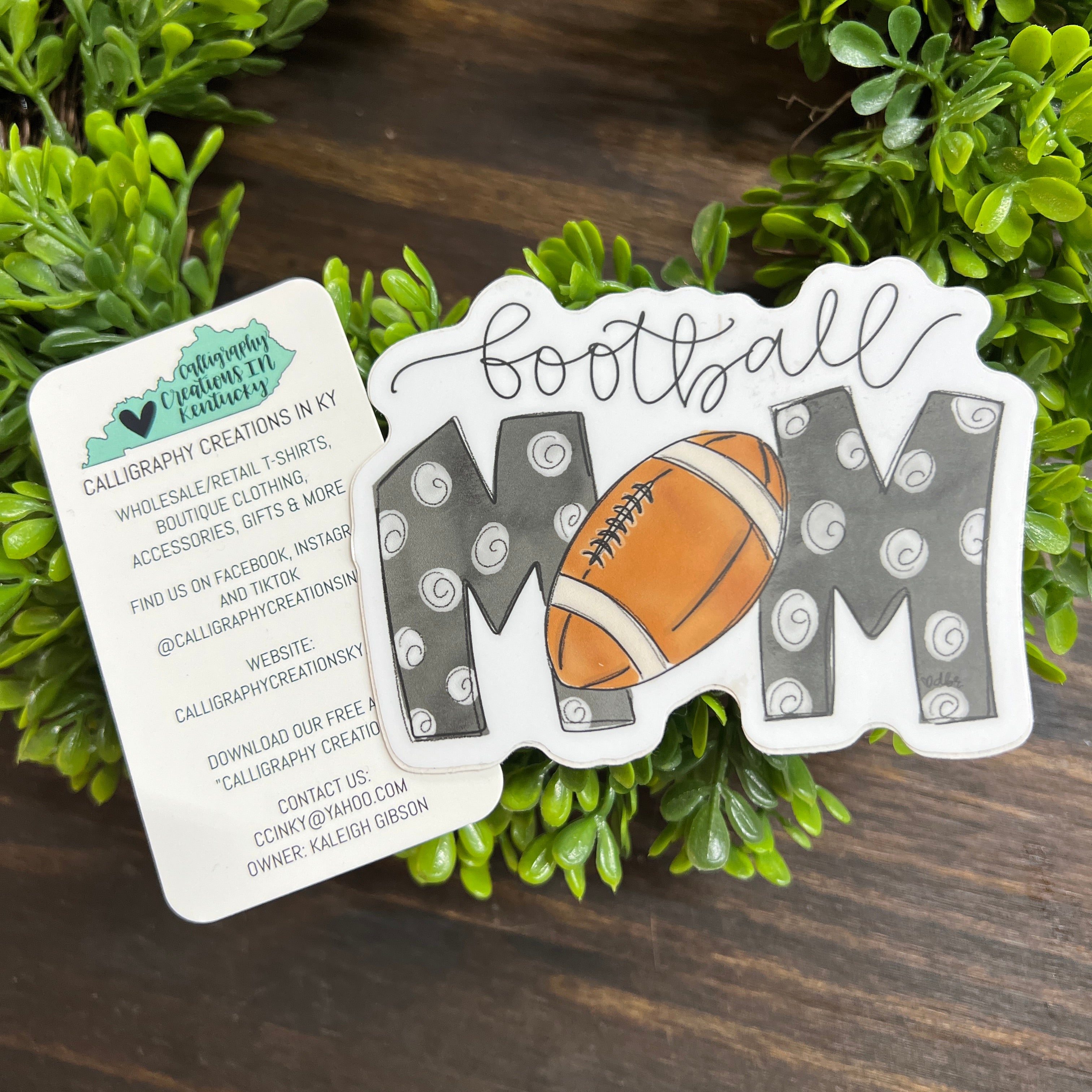 Football Mom Sticker - Doodles By Rebekah