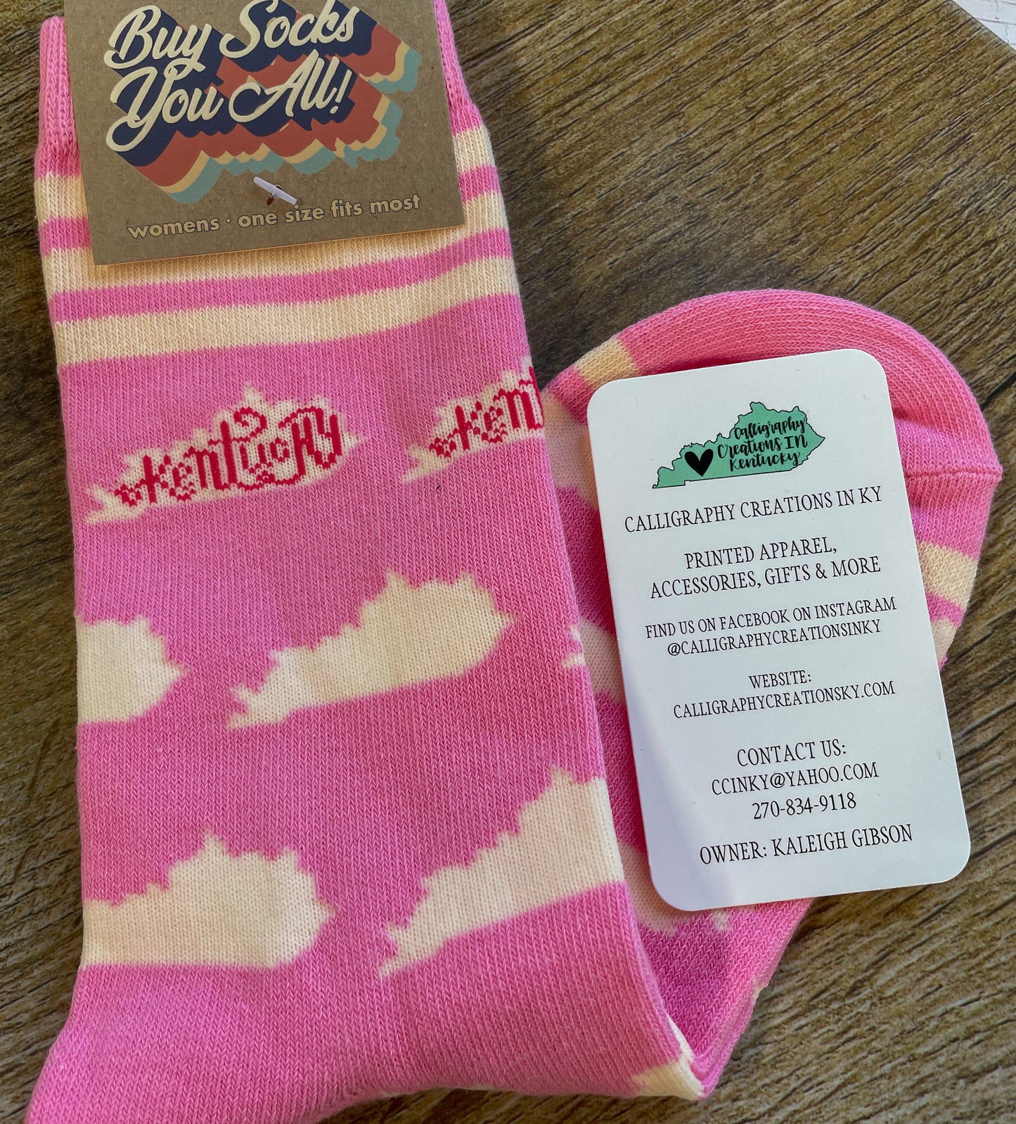 Pink Kentucky Women’s Socks