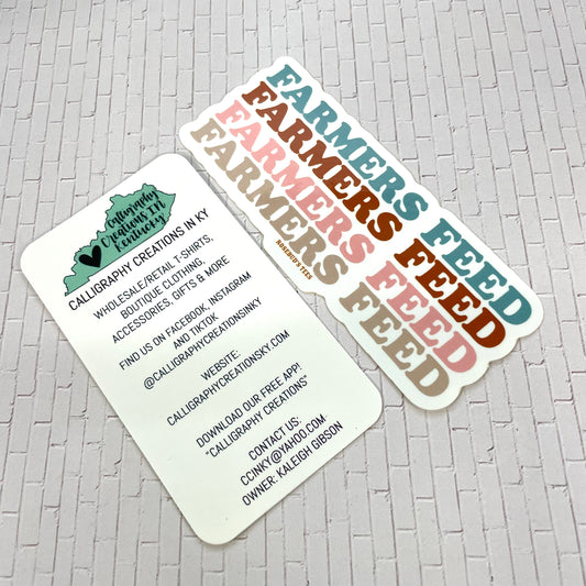 Farmers Feed Sticker