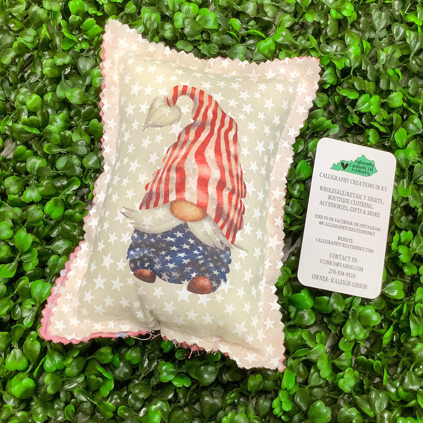 Handmade Mini Gnome Pillow