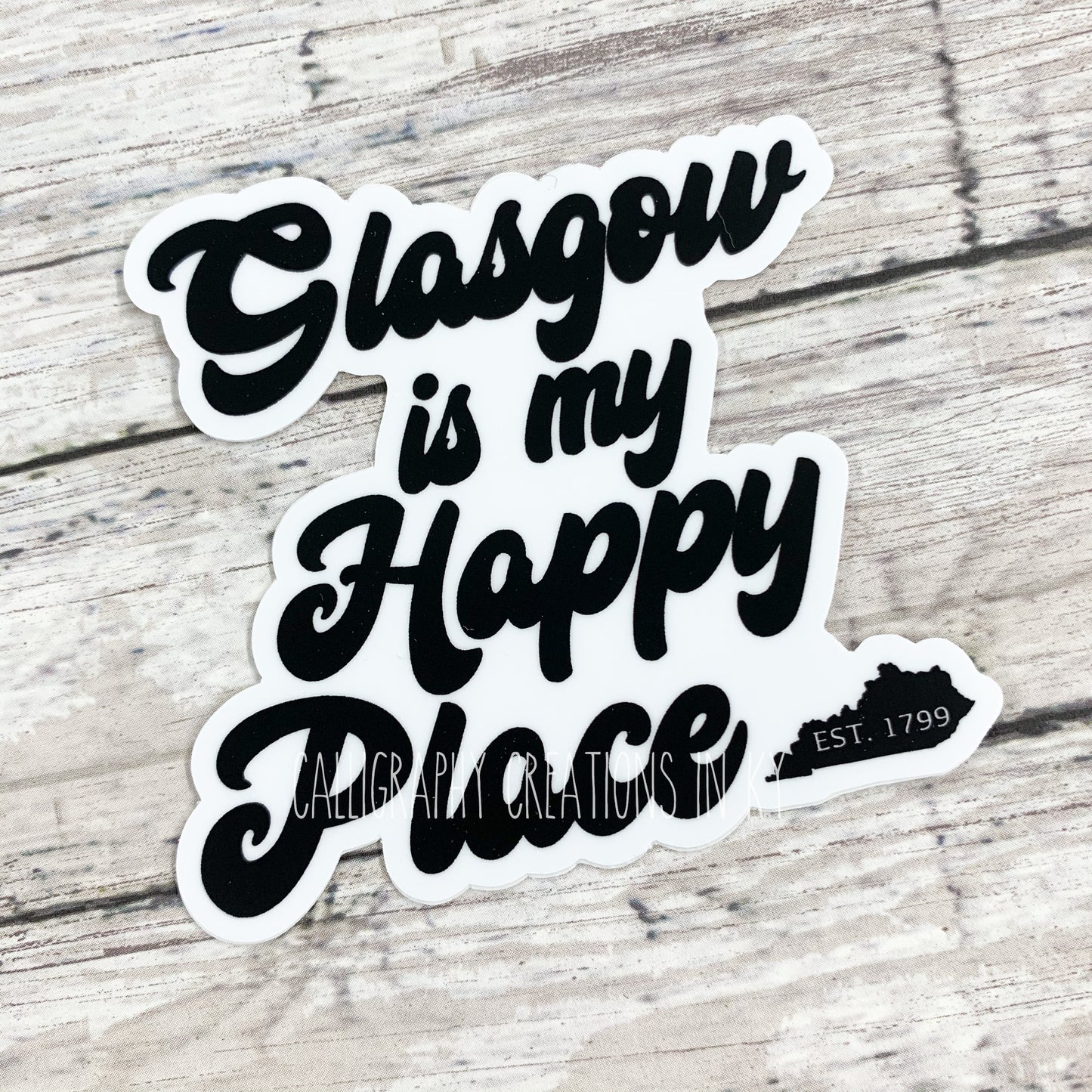 Glasgow Is My Happy Place Sticker