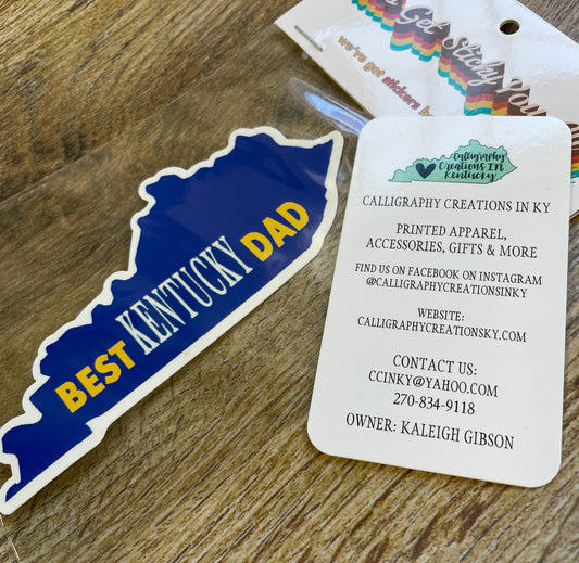 $1 Best Kentucky Dad Sticker